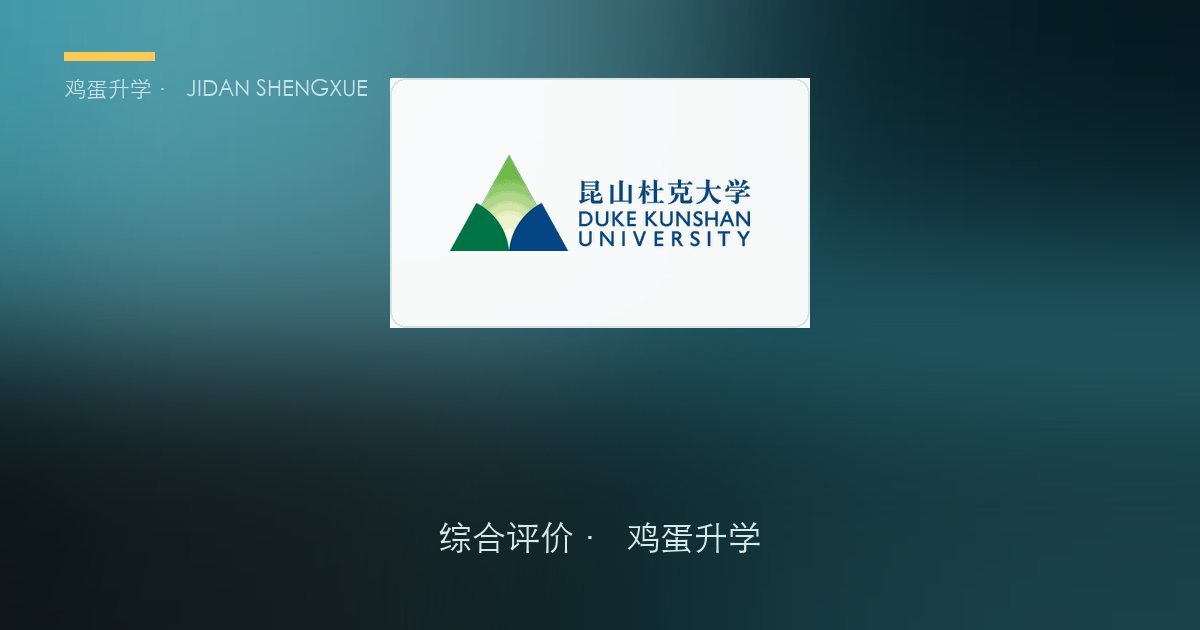 昆山杜克大学2026综合评价报考全解读：22省385人，录取模式大改「64」！